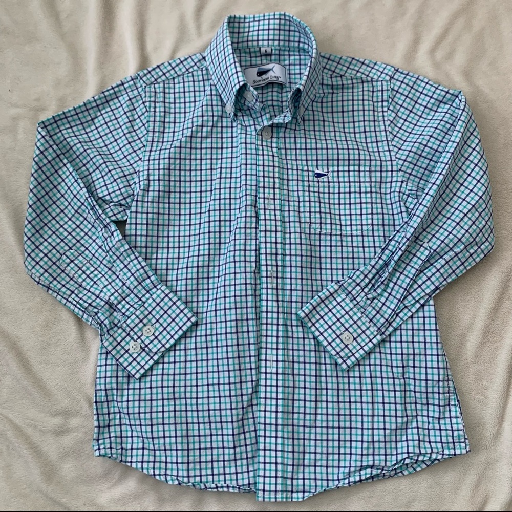 Windowpane Dress Shirt size 6